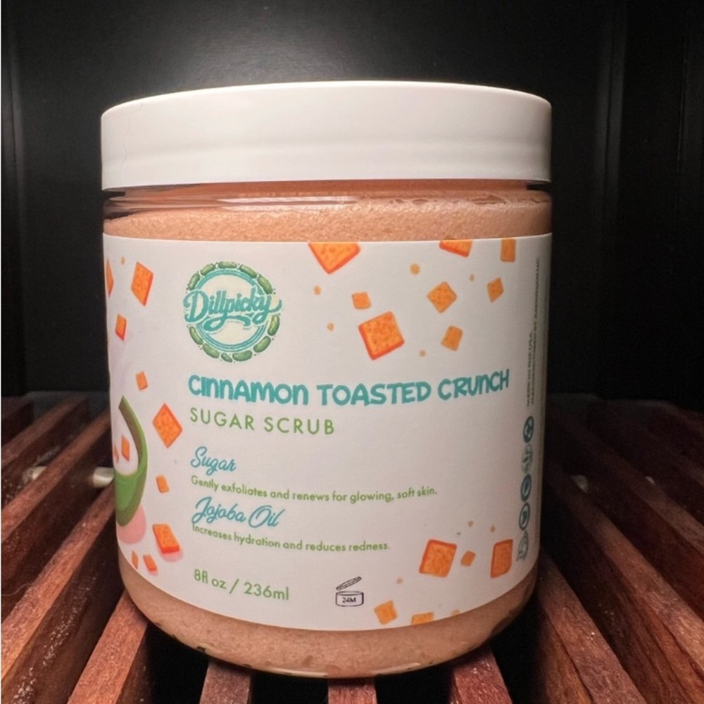 🛁 Aminnah Cinnamon Toasted Crunch Sugar Scrub 8 oz NWT Collaboration Dillpicky